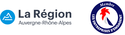 Logo région AURA et entreprises qui s'engagent